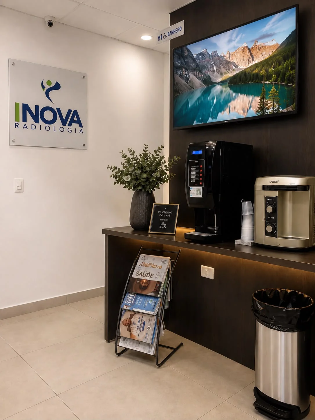 Cantinho do café da Inova Radiologia